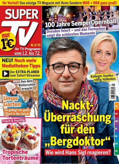 Titelbild der Ausgabe 5/2025 von Super TV. Diese Zeitschrift und viele weitere Programmzeitschriften als Abo oder epaper bei United Kiosk online kaufen.