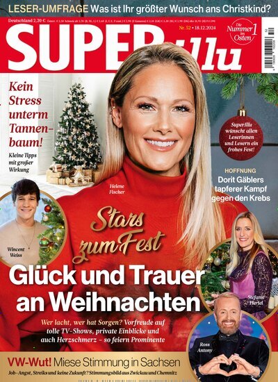 Titelbild der Ausgabe 52/2024 von SUPERillu. Diese Zeitschrift und viele weitere Lifestylemagazine und Peoplemagazine als Abo oder epaper bei United Kiosk online kaufen.