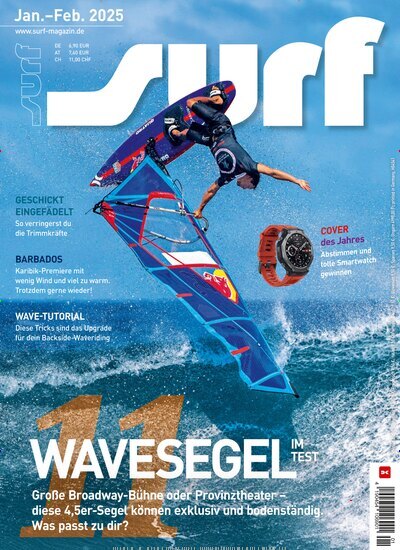 Titelbild der Ausgabe 2/2025 von surf. Diese Zeitschrift und viele weitere Sportmagazine als Abo oder epaper bei United Kiosk online kaufen.