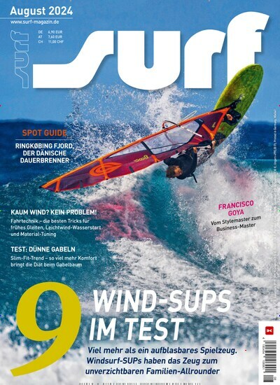 Titelbild der Ausgabe 8/2024 von surf. Diese Zeitschrift und viele weitere Sportmagazine als Abo oder epaper bei United Kiosk online kaufen.