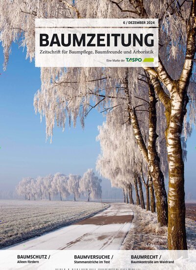 Titelbild der Ausgabe 6/2024 von Taspo Baumzeitung. Diese Zeitschrift und viele weitere Naturzeitschriften, Landwirtschaftszeitungen und Umweltmagazine als Abo oder epaper bei United Kiosk online kaufen.