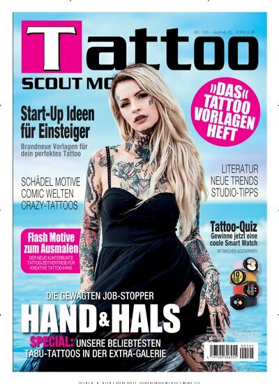 Titelbild der Ausgabe 105/2025 von Tattoo Scout. Diese Zeitschrift und viele weitere Reisemagazine, Freizeitmagazine und Wissensmagazine als Abo oder epaper bei United Kiosk online kaufen.