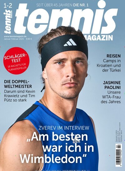 Titelbild der Ausgabe 1/2025 von tennisMAGAZIN. Diese Zeitschrift und viele weitere Sportmagazine als Abo oder epaper bei United Kiosk online kaufen.