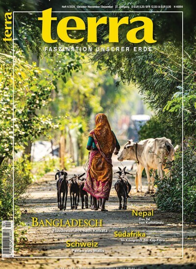 Titelbild der Ausgabe 4/2024 von terra. Diese Zeitschrift und viele weitere Reisemagazine, Freizeitmagazine und Wissensmagazine als Abo oder epaper bei United Kiosk online kaufen.