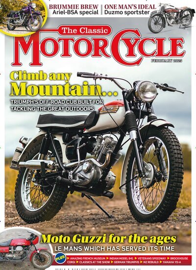 Titelbild der Ausgabe 2/2025 von The classic Motorcycle. Diese Zeitschrift und viele weitere Automagazine und Motorradzeitschriften als Abo oder epaper bei United Kiosk online kaufen.