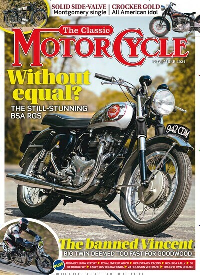 Titelbild der Ausgabe 11/2024 von The classic Motorcycle. Diese Zeitschrift und viele weitere Automagazine und Motorradzeitschriften als Abo oder epaper bei United Kiosk online kaufen.