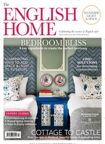 Titelbild der Ausgabe 1/2025 von The English Home. Diese Zeitschrift und viele weitere Gartenzeitschriften und Wohnzeitschriften als Abo oder epaper bei United Kiosk online kaufen.