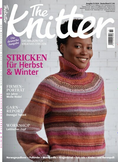 Titelbild der Ausgabe 72/2024 von The Knitter. Diese Zeitschrift und viele weitere Modemagazine und DIY-Magazine als Abo oder epaper bei United Kiosk online kaufen.