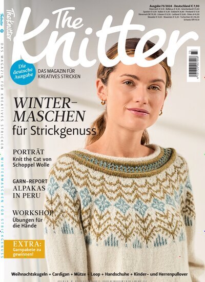 Titelbild der Ausgabe 73/2024 von The Knitter. Diese Zeitschrift und viele weitere Modemagazine und DIY-Magazine als Abo oder epaper bei United Kiosk online kaufen.