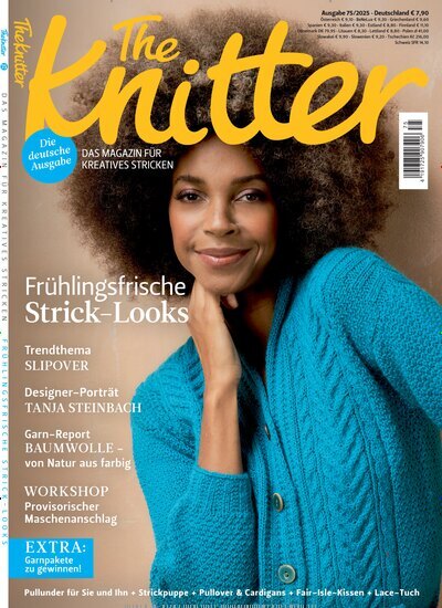 Titelbild der Ausgabe 75/2025 von The Knitter. Diese Zeitschrift und viele weitere Modemagazine und DIY-Magazine als Abo oder epaper bei United Kiosk online kaufen.