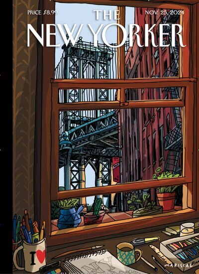 Titelbild der Ausgabe 43/2024 von The New Yorker. Diese Zeitschrift und viele weitere Lifestylemagazine und Peoplemagazine als Abo oder epaper bei United Kiosk online kaufen.