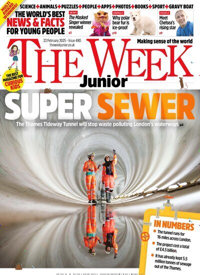 Titelbild der Ausgabe 7/2025 von The Week Junior UK. Diese Zeitschrift und viele weitere Jugendzeitschriften und Kinderzeitschriften als Abo oder epaper bei United Kiosk online kaufen.