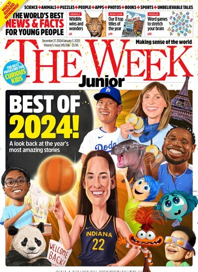 Titelbild der Ausgabe 48/2024 von The Week Junior USA. Diese Zeitschrift und viele weitere Jugendzeitschriften und Kinderzeitschriften als Abo oder epaper bei United Kiosk online kaufen.