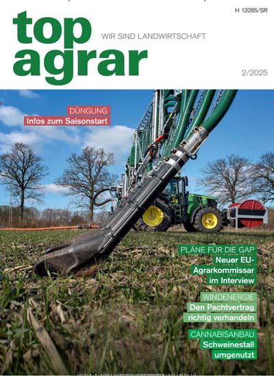 Titelbild der Ausgabe 2/2025 von top agrar Basisprogramm. Diese Zeitschrift und viele weitere Naturzeitschriften, Landwirtschaftszeitungen und Umweltmagazine als Abo oder epaper bei United Kiosk online kaufen.