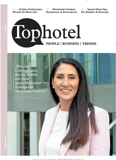 Titelbild der Ausgabe 9/2024 von Tophotel. Diese Zeitschrift und viele weitere Gastronomiezeitschriften, Fashionmagazine, Beautymagazine als Abo oder epaper bei United Kiosk online kaufen.