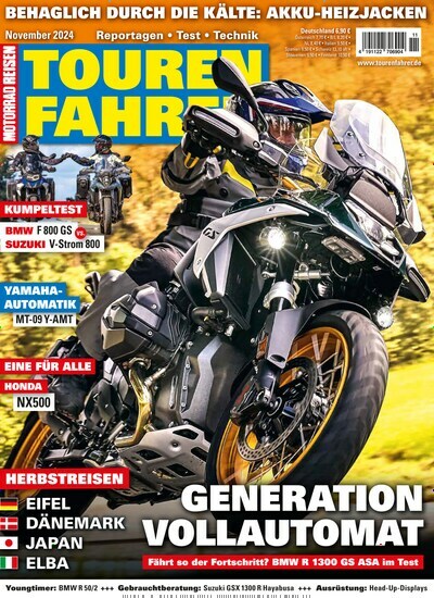 Titelbild der Ausgabe 11/2024 von Tourenfahrer - Motorrad Reisen. Diese Zeitschrift und viele weitere Automagazine und Motorradzeitschriften als Abo oder epaper bei United Kiosk online kaufen.