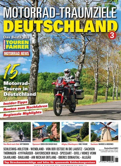 Titelbild der Ausgabe 1/2024 von Tourenfahrer Sonderheft. Diese Zeitschrift und viele weitere Automagazine und Motorradzeitschriften als Abo oder epaper bei United Kiosk online kaufen.