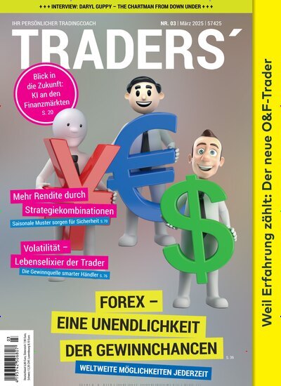 Titelbild der Ausgabe 3/2025 von Traders. Diese Zeitschrift und viele weitere Wirtschaftsmagazine und Politikmagazine als Abo oder epaper bei United Kiosk online kaufen.