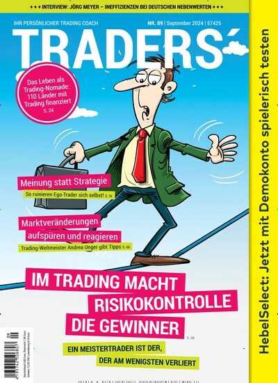 Titelbild der Ausgabe 9/2024 von Traders. Diese Zeitschrift und viele weitere Wirtschaftsmagazine und Politikmagazine als Abo oder epaper bei United Kiosk online kaufen.