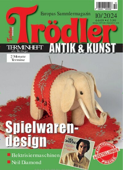 Titelbild der Ausgabe 10/2024 von Trödler. Diese Zeitschrift und viele weitere Reisemagazine, Freizeitmagazine und Wissensmagazine als Abo oder epaper bei United Kiosk online kaufen.