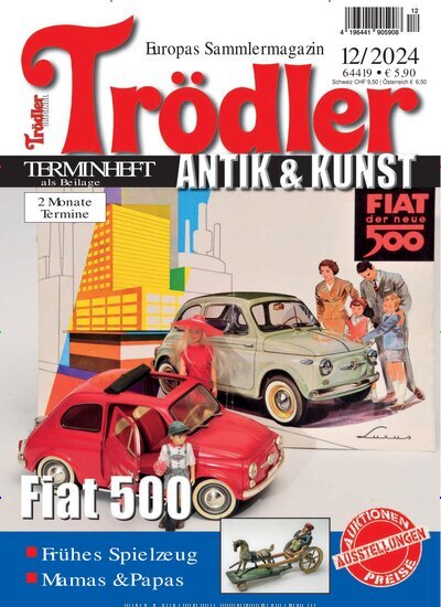 Titelbild der Ausgabe 12/2024 von Trödler. Diese Zeitschrift und viele weitere Reisemagazine, Freizeitmagazine und Wissensmagazine als Abo oder epaper bei United Kiosk online kaufen.