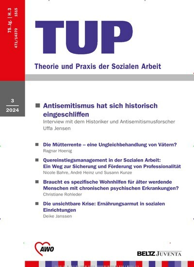 Titelbild der Ausgabe 3/2024 von TUP Theorie und Praxis der Sozialen Arbeit. Diese Zeitschrift und viele weitere Zeitschriften für Pädagogik als Abo oder epaper bei United Kiosk online kaufen.