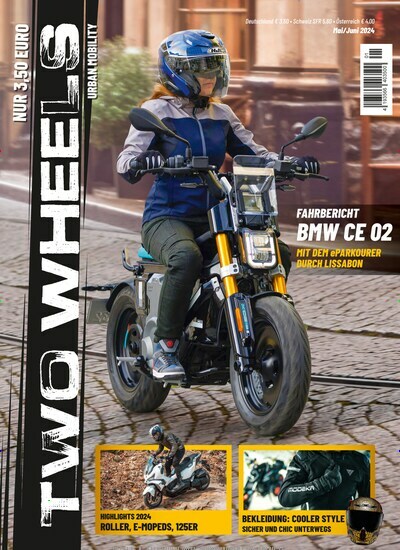 Titelbild der Ausgabe 1/2024 von Two Wheels. Diese Zeitschrift und viele weitere Automagazine und Motorradzeitschriften als Abo oder epaper bei United Kiosk online kaufen.