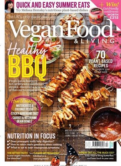 Titelbild der Ausgabe 8/2024 von Vegan Food & Living. Diese Zeitschrift und viele weitere Kochzeitschriften und Backzeitschriften als Abo oder epaper bei United Kiosk online kaufen.