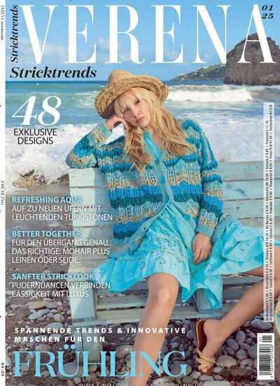 Titelbild der Ausgabe 1/2025 von Verena Stricktrends. Diese Zeitschrift und viele weitere Modemagazine und DIY-Magazine als Abo oder epaper bei United Kiosk online kaufen.