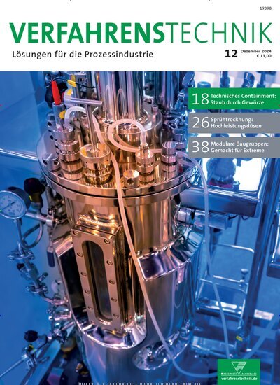 Titelbild der Ausgabe 12/2024 von Verfahrenstechnik. Diese Zeitschrift und viele weitere Industriemagazine und Handwerkmagazine als Abo oder epaper bei United Kiosk online kaufen.