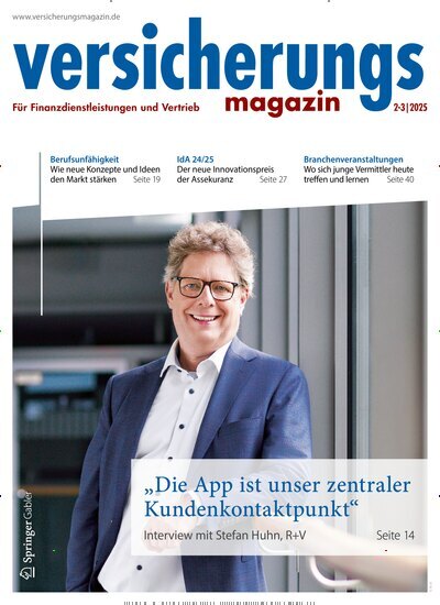 Titelbild der Ausgabe 2/2025 von Versicherungsmagazin. Diese Zeitschrift und viele weitere Businessmagazine als Abo oder epaper bei United Kiosk online kaufen.