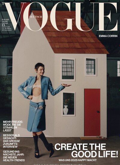 Titelbild der Ausgabe 2/2025 von VOGUE. Diese Zeitschrift und viele weitere Modemagazine und DIY-Magazine als Abo oder epaper bei United Kiosk online kaufen.