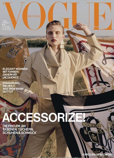 Titelbild der Ausgabe 11/2024 von VOGUE. Diese Zeitschrift und viele weitere Modemagazine und DIY-Magazine als Abo oder epaper bei United Kiosk online kaufen.