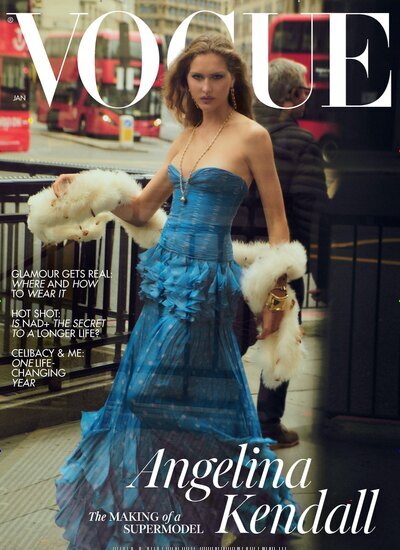 Titelbild der Ausgabe 1/2025 von Vogue UK. Diese Zeitschrift und viele weitere Modemagazine und DIY-Magazine als Abo oder epaper bei United Kiosk online kaufen.