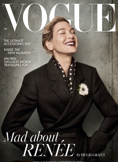 Titelbild der Ausgabe 2/2025 von Vogue UK. Diese Zeitschrift und viele weitere Modemagazine und DIY-Magazine als Abo oder epaper bei United Kiosk online kaufen.