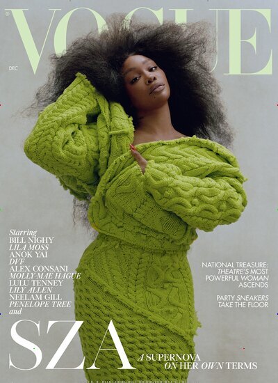 Titelbild der Ausgabe 12/2024 von Vogue UK. Diese Zeitschrift und viele weitere Modemagazine und DIY-Magazine als Abo oder epaper bei United Kiosk online kaufen.