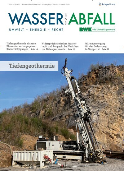 Titelbild der Ausgabe 8/2024 von Wasser und Abfall. Diese Zeitschrift und viele weitere Naturzeitschriften, Landwirtschaftszeitungen und Umweltmagazine als Abo oder epaper bei United Kiosk online kaufen.