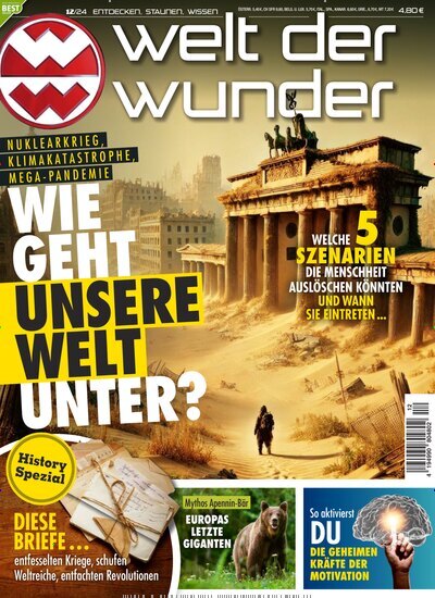 Titelbild der Ausgabe 12/2024 von Welt der Wunder. Diese Zeitschrift und viele weitere Reisemagazine, Freizeitmagazine und Wissensmagazine als Abo oder epaper bei United Kiosk online kaufen.