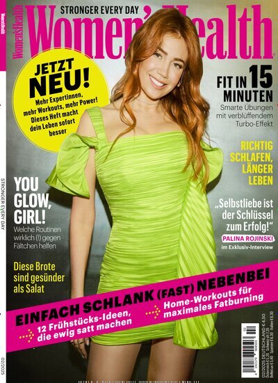 Titelbild der Ausgabe 2/2025 von Womens Health. Diese Zeitschrift und viele weitere Frauenzeitschriften als Abo oder epaper bei United Kiosk online kaufen.