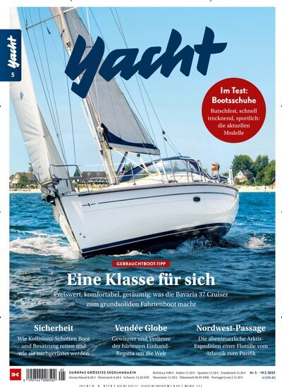 Titelbild der Ausgabe 5/2025 von Yacht. Diese Zeitschrift und viele weitere Sportmagazine als Abo oder epaper bei United Kiosk online kaufen.