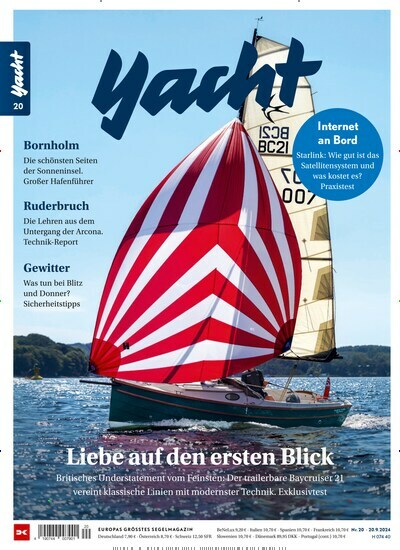 Titelbild der Ausgabe 20/2024 von Yacht. Diese Zeitschrift und viele weitere Sportmagazine als Abo oder epaper bei United Kiosk online kaufen.