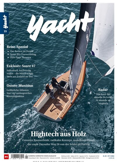 Titelbild der Ausgabe 25/2024 von Yacht. Diese Zeitschrift und viele weitere Sportmagazine als Abo oder epaper bei United Kiosk online kaufen.