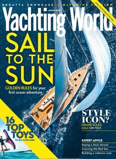 Titelbild der Ausgabe 8/2024 von Yachting World. Diese Zeitschrift und viele weitere Sportmagazine als Abo oder epaper bei United Kiosk online kaufen.