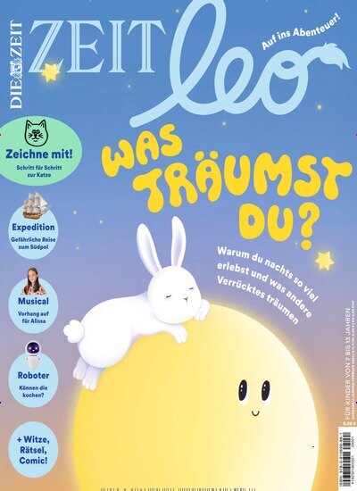 Titelbild der Ausgabe 1/2025 von ZEIT Leo. Diese Zeitschrift und viele weitere Jugendzeitschriften und Kinderzeitschriften als Abo oder epaper bei United Kiosk online kaufen.