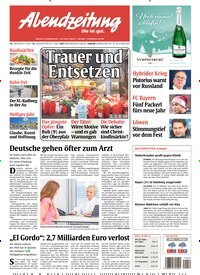 Titelbild der Ausgabe 315/2024 von Abendzeitung München. Diese Zeitschrift und viele weitere Zeitungsabos als Abo oder epaper bei United Kiosk online kaufen.