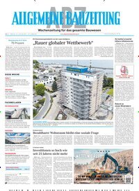 Titelbild der Ausgabe 4/2025 von ABZ - Allgemeine Bauzeitung. Diese Zeitschrift und viele weitere Architekturzeitschriften und Bauzeitschriften als Abo oder epaper bei United Kiosk online kaufen.