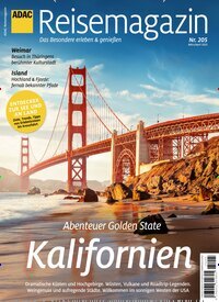 Titelbild der Ausgabe 205/2025 von ADAC Reisemagazin. Diese Zeitschrift und viele weitere Reisemagazine, Freizeitmagazine und Wissensmagazine als Abo oder epaper bei United Kiosk online kaufen.