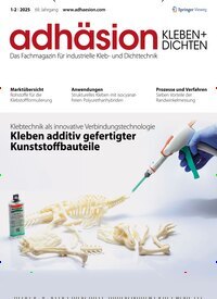 Titelbild der Ausgabe 1/2025 von adhäsion KLEBEN & DICHTEN. Diese Zeitschrift und viele weitere Industriemagazine und Handwerkmagazine als Abo oder epaper bei United Kiosk online kaufen.