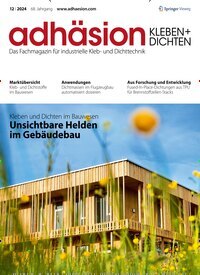 Titelbild der Ausgabe 12/2024 von adhäsion KLEBEN & DICHTEN. Diese Zeitschrift und viele weitere Industriemagazine und Handwerkmagazine als Abo oder epaper bei United Kiosk online kaufen.