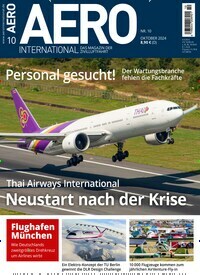 Titelbild der Ausgabe 100/2024 von Aero International. Diese Zeitschrift und viele weitere Reisemagazine, Freizeitmagazine und Wissensmagazine als Abo oder epaper bei United Kiosk online kaufen.